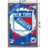 Trends International NHL New York Rangers - Maximalist Logo 23 Framed Wall Poster Prints - 3 of 4