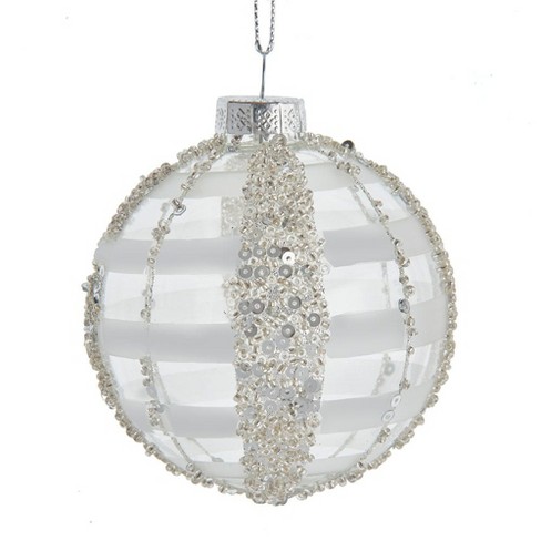 glass clear ornament balls