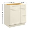 LOVMOR in Plywood Bath Vanity Cabinet with 3 Drawers without Top for Kitchen, Bathroom, Living Room - 4 of 4