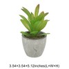 Unique Bargains Artificial Plants Mini Pulp Plastic 3.54"x3.54"x5.12" 1 Pc - 3 of 4