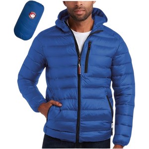 Canada Weather Gear Mens' Puffer Jacket - Lightweight Packable Bubble Coat, Water Resistant Outerwear Jackets for Men - 1 of 4