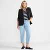 Lands' End Women's Soft Denim Mid Rise Relaxed Straight Crop Jeans - 4 of 4
