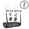 Pyle Pro Bodypacks, Lavaliers, Headsets VHF Wireless Microphone System (2 Pack) - 2 of 4