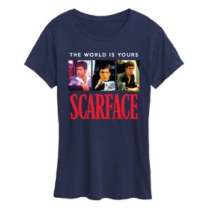 Women's - Scarface - The World Is Yours- Women's Short Sleeve Graphic T-Shirt Short Sleeve Graphic T-Shirt - 1 of 4