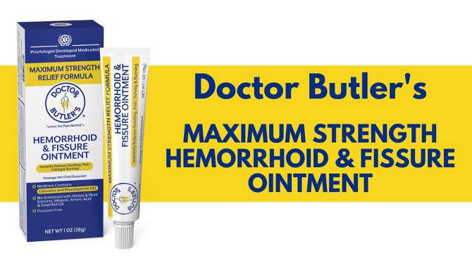 Doctor Butler's Maximum Strength Hemorrhoid Ointment, 1 Count, 2 of 4, play video