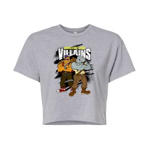 Women's - Teenage Mutant Ninja Turtles - Chillin Like Villains Cropped Graphic T-Shirt - 1 of 4