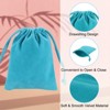 Unique Bargains Mini Smooth Soft Christmas Satin Bags with Drawstring 20 Pcs - 3 of 4