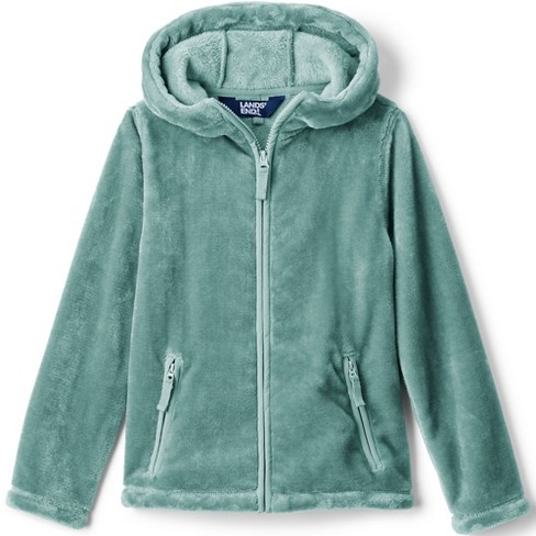 Lands End Kids Softest Fleece Hoodie Small Teal Target