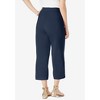 Jessica London Women's Plus Size Everyday Stretch Knit Wide Leg Crop Pant - 3 of 4