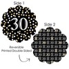 Big Dot of Happiness Adult 30th Birthday - Gold - Birthday Party Round Table Decorations - Paper Chargers - Place Setting For 12 - 3 of 4