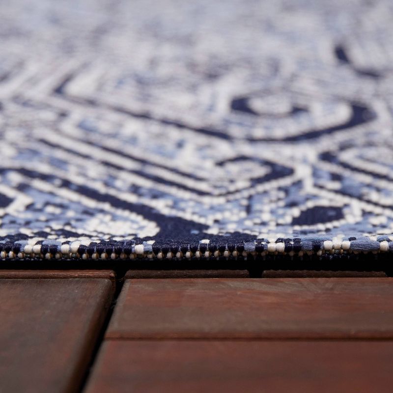 Paisley Outdoor Rug Blue - Threshold™, 5 of 6