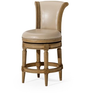Maven Lane Pullman Swivel Counter Stool with Faux Leather 26" - 1 of 4