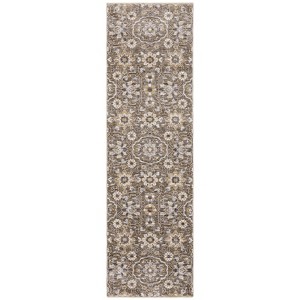 Oriental Weavers Maharaja 532D1 Grey/ Tan Indoor Area Rug - 2'3" x 7'6" - 1 of 4