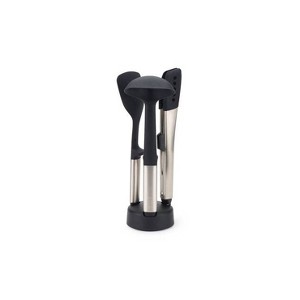 Joseph Joseph 3pc Elevate Fusion Silicone Utensil Set with Storage Stand: Stainless Steel Kitchen Utensils, Dishwasher-Safe - 1 of 4
