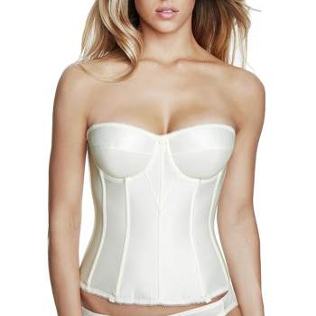 CANDA padded underwired Bra size it 2a us 32a eu 70a white strapless