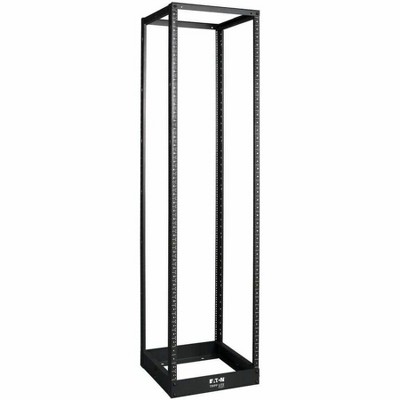 Tripp Lite 45U 4-Post Open Frame Rack Cabinet Threaded 12-24 Mount Holes - Black