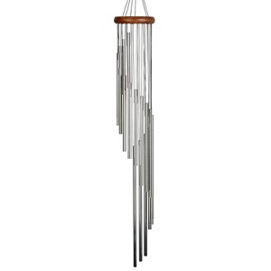 Woodstock Wind Chimes Signature Collection  Woodstock Habitats Rainfall Silver Wind Chime - 1 of 4