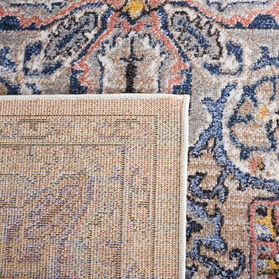 Ivory and Beige 8' x 10' Synthetic Stain-Resistant Area Rug