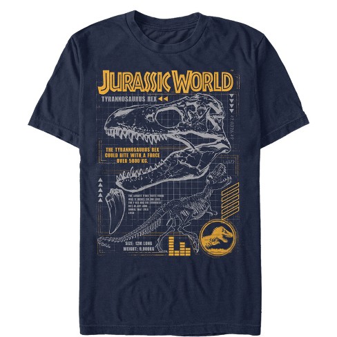 Men's Jurassic World: Fallen Kingdom T.rex Scary Facts T-shirt - Navy ...