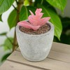 Unique Bargains Artificial Plants Flocked Tall Rising Lotus in Mini Pulp Plastic 1.77"x1.77"x2.95" 1 Pcs - 2 of 4