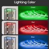 Famapy Modern Glass Display Cabinet with LED Lights,3 Drawers & Tempered Glass Shelves,Bookcase,,Showcase Books/Decor in Style - 4 of 4