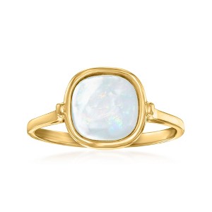 Ross-Simons Italian Mother-Of-Pearl Ring in 14kt Yellow Gold - 1 of 4