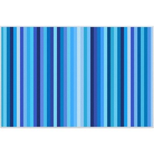 Crayola Stripe Blue Area Rug By Well Woven - 1 of 4