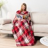 PAVILIA Fleece Wearable Blanket with Sleeves, Warm Cozy Soft Functional Lightweight Sleeved Throw Adults Men Women - 2 of 4