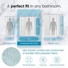 LiBa Premium Cloth Fabric Shower Curtain - Heavy Duty, Water Repellent, Hotel Style Soft Liner, Easy Clean and Machine Washable - 3 of 4