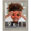 PosterPalooza | 9x11 Wide Barnwood Picture Frame, UV Acrylic, 6 Finishes - Grey, Brown, White, and Black - 2 of 4