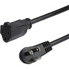 StarTech.com - Power Extension Cord - Right Angle NEMA 5-15P to NEMA 5-15R - 2 of 2