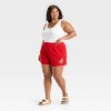 Women's Cherry Graphic Shorts - Red - 3 of 3