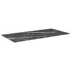 vidaXL - 39.4"x19.7" Black Table Top, Tempered Glass with Marble Design, Perfect for Dining Tables, Coffee Tables and Garden Tables - 2 of 4
