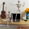 Joyfy  2pcs 24” Halloween Full Body Poseable Skeleton, Full Body Hanging Skeletons with Movable Joints for Graveyard Haunted House Party Prop Decor - 4 of 4