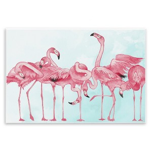 Stupell Industries Bold Pink Flamingo Flock Wall Plaque Art - 1 of 4