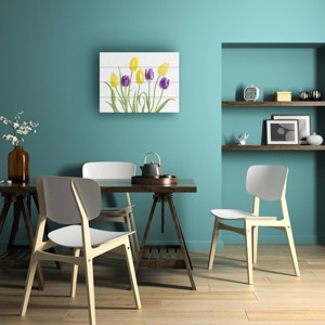 Trademark Fine Art Mandy Disher Tulip Wood Slat Art - 1 of 4