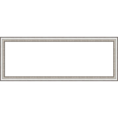Amanti Art Salon Silver Narrow Framed Dry Erase Magnetic Board