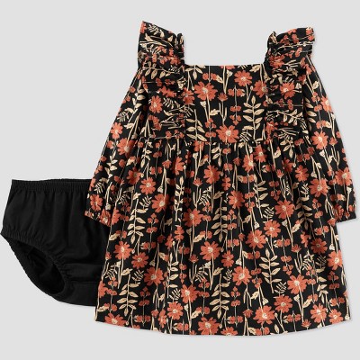 Carter's Just One You®️ Baby Girls' Floral Dress - Black 12M