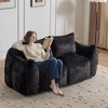 KTMBDW Bean Bag Chair for Adults, Bean Bag Sofa, Ultra Soft Love Seat Mini Sofa Couch, Faux Fur Reading Chair for Living Room Bedroom - 3 of 4