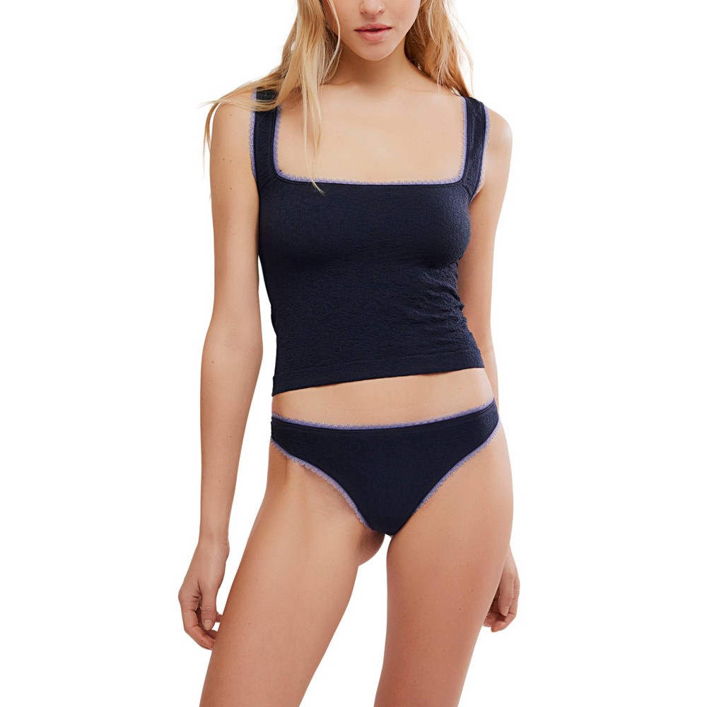 intimately fp Women's Seamless Lace Cami - Black L/XL