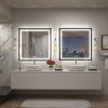Apmir Super Bright Front & Back LED Lighted Anti-Fog Aluminum Alloy Framed Tempered Glass Bathroom/Vanity Mirror with ETL & 3-Year Warranty - 3 of 4