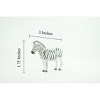 Zebra, African equines, Equidae, High Quality, Hand Painted, Rubber, Realistic, Figure, Model, Replica, Toy, Kids, Gift,    3 Inches  CWG220 B17 - 3 of 4