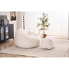 CAVINAS Chenille Fabric Foam Bean Bag Chair Set with Filling,Soft Bean Bag Couch,Accent Chairs for Living Room - 2 of 4
