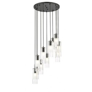 Z-Lite Alton 11 - Light Chandelier in  Matte Black - 1 of 4