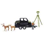 Big Country Toys 1/20 Polaris Ranger With ATV Trailer, Hunter, Tree Stand, And Deer 497