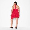 Women's Asymmetrical Satin Mini A-Line Dress - Wild Fable™ - 3 of 3