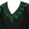 LA LEELA Women's Summer Holiday Beachwear Mini Bathing Suit Short Beach Dress Swimming Swimsuit Cover Ups Large-X-Large Black, Solid - 3 of 3