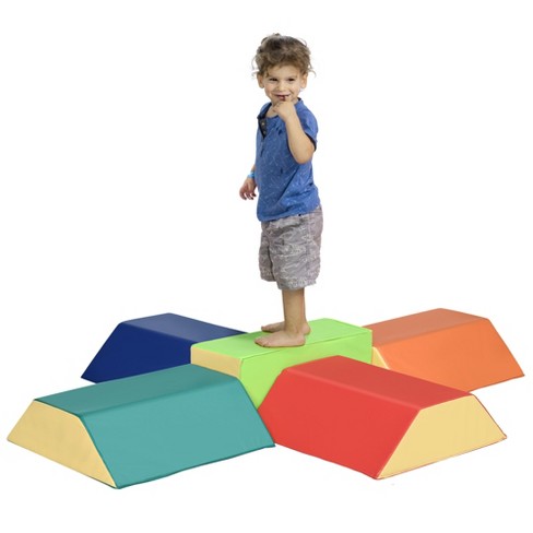 Costway 4-in-1 Crawl Climb Foam Shapes Playset Softzone Toy Toddler  Preschoolers Kids : Target