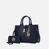 MKF Collection Yola Women’s Satchel Vegan Leather Bag and Wallet by Mia K- 2PCS Set - 2 of 4