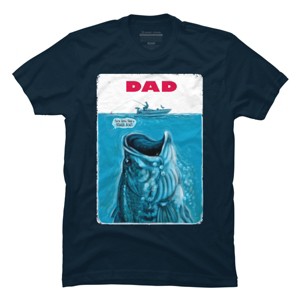 Men's Design By Humans Dad Needs a Bigger Bass Fishing Boat By MudgeStudios T-Shirt - 1 of 2